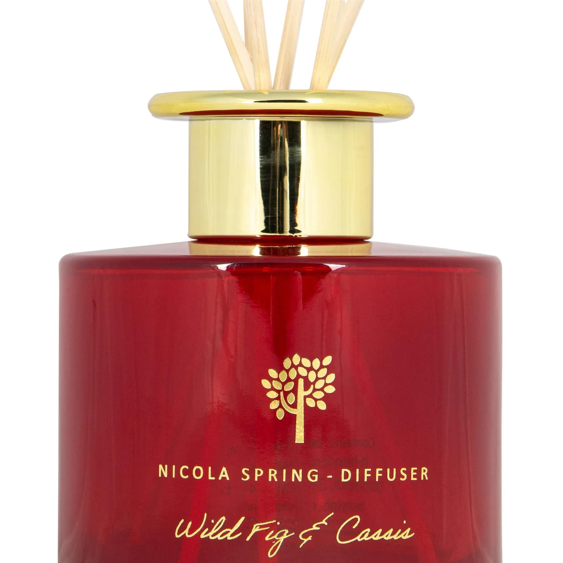 200ml Wild Fig & Cassis Glass Reed Diffuser - By Nicola Spring