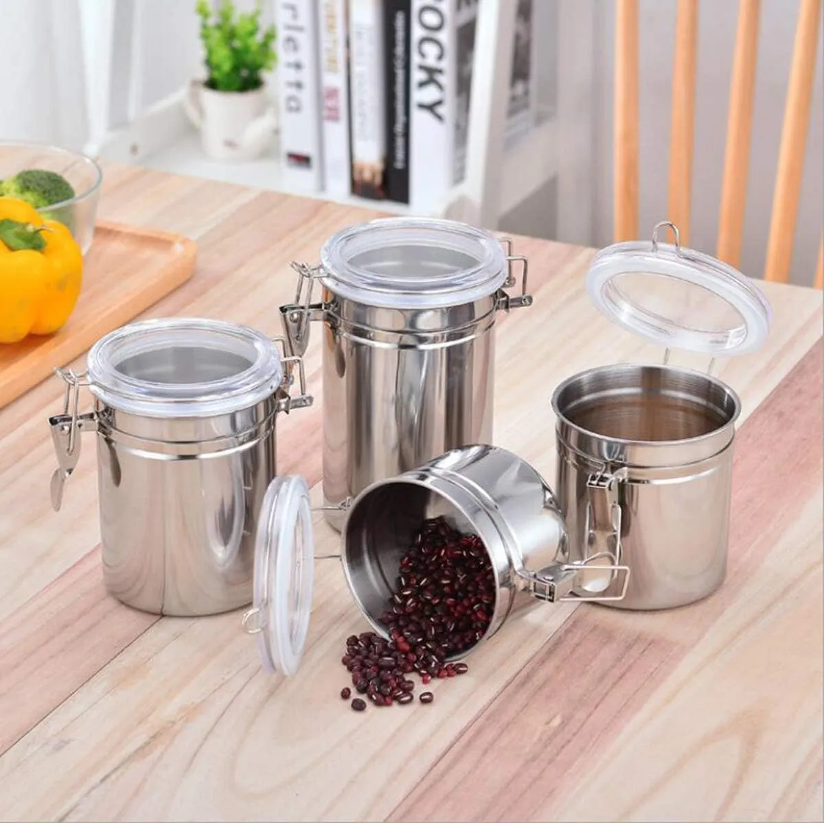 4 Pcs Airtight Canister Set