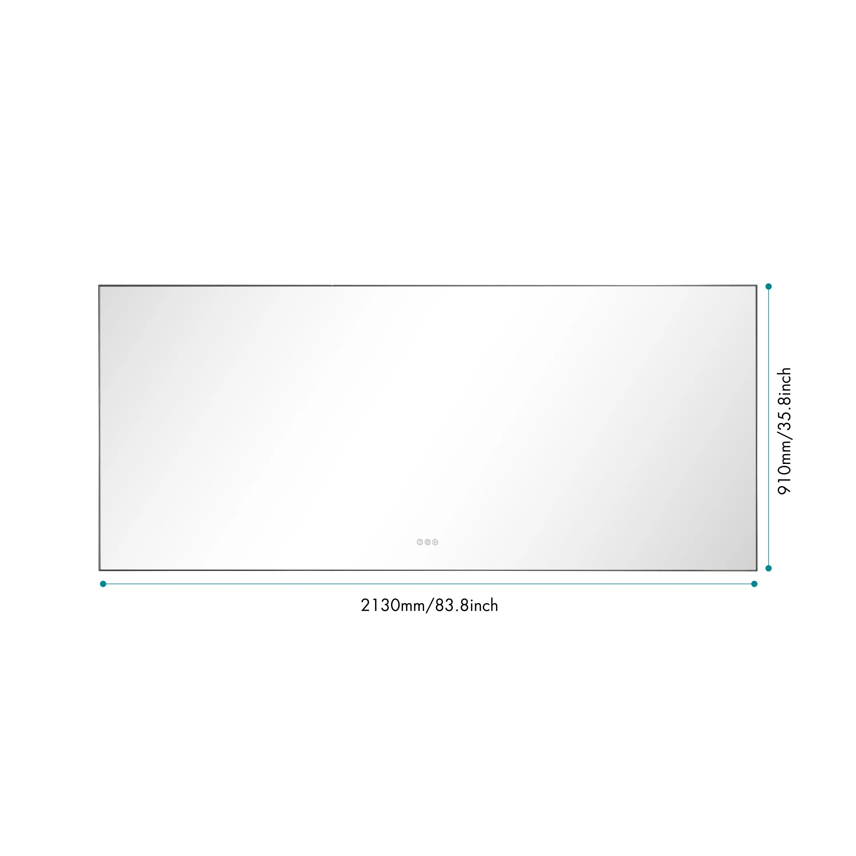 84x 36Inch LED Mirror Bathroom Vanity Mirror with Back Light, Wall Mount Anti-Fog Memory Large Adjustable Vanity Mirror