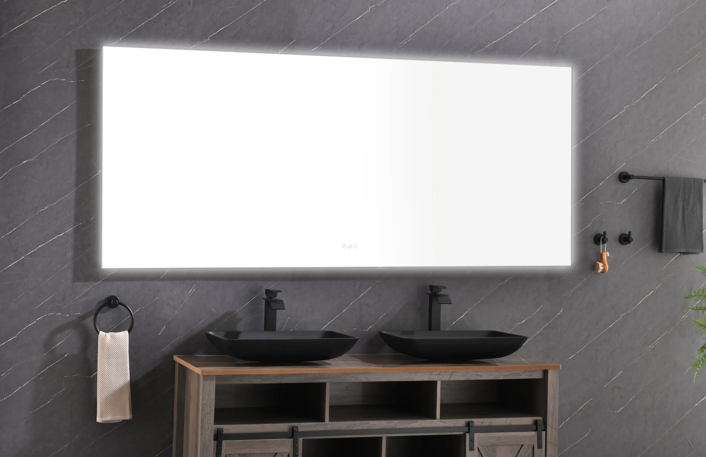 84x 36Inch LED Mirror Bathroom Vanity Mirror with Back Light, Wall Mount Anti-Fog Memory Large Adjustable Vanity Mirror