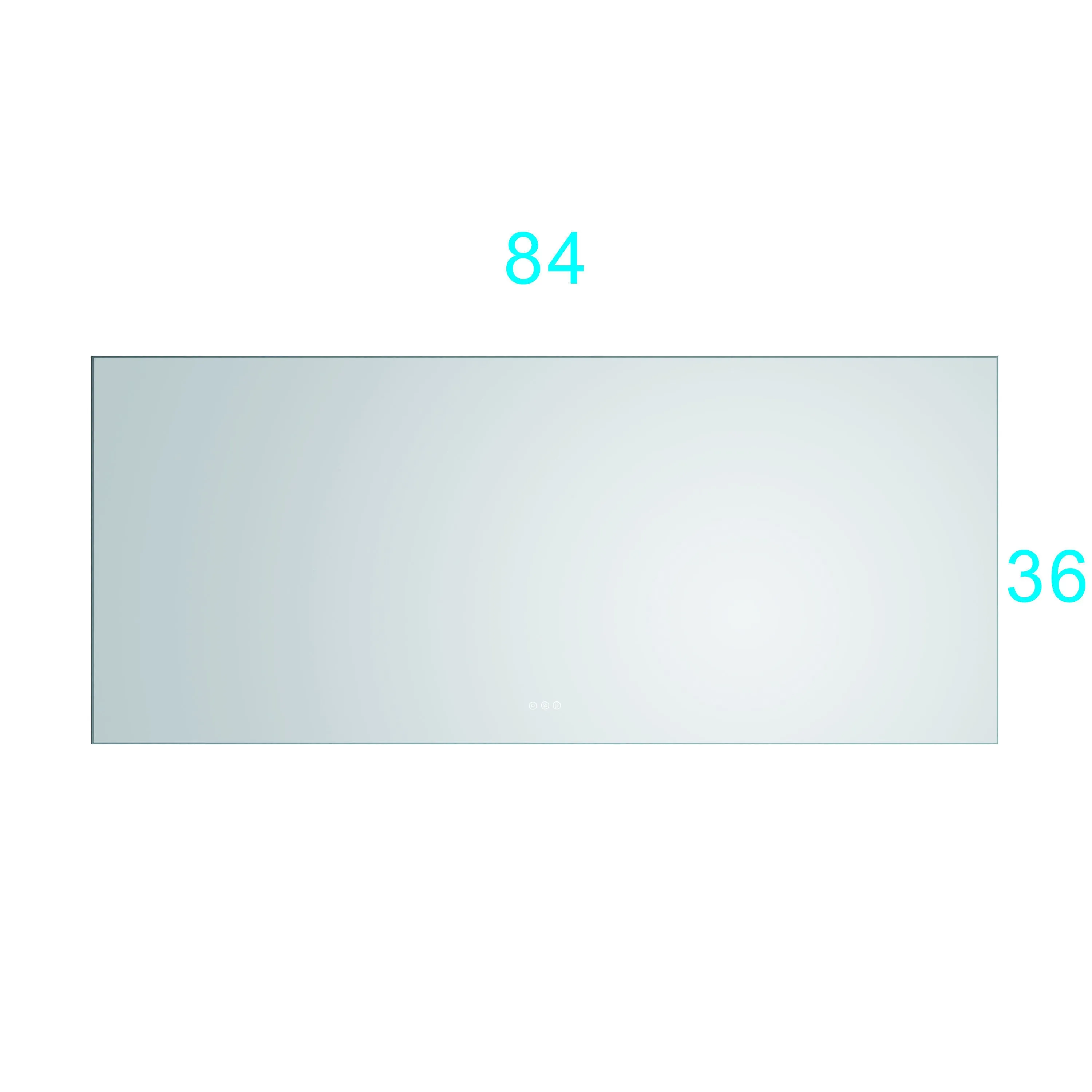 84x 36Inch LED Mirror Bathroom Vanity Mirror with Back Light, Wall Mount Anti-Fog Memory Large Adjustable Vanity Mirror