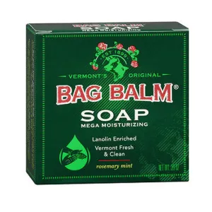 Bag Balm Mega Moisturizing Soap Rosemary Mint 3.9 Oz By Bag Balm