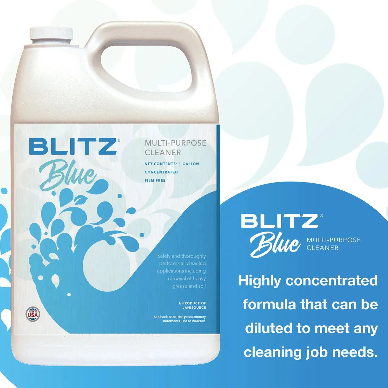 BlitzBlue - All Purpose Cleaner Degreaser 1:128, Gallon