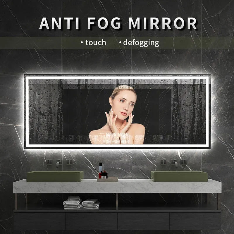 Bluetooth Fogless Bathroom Mirror Backlight Touch Control