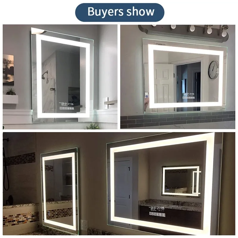 Bluetooth Fogless Bathroom Mirror Backlight Touch Control