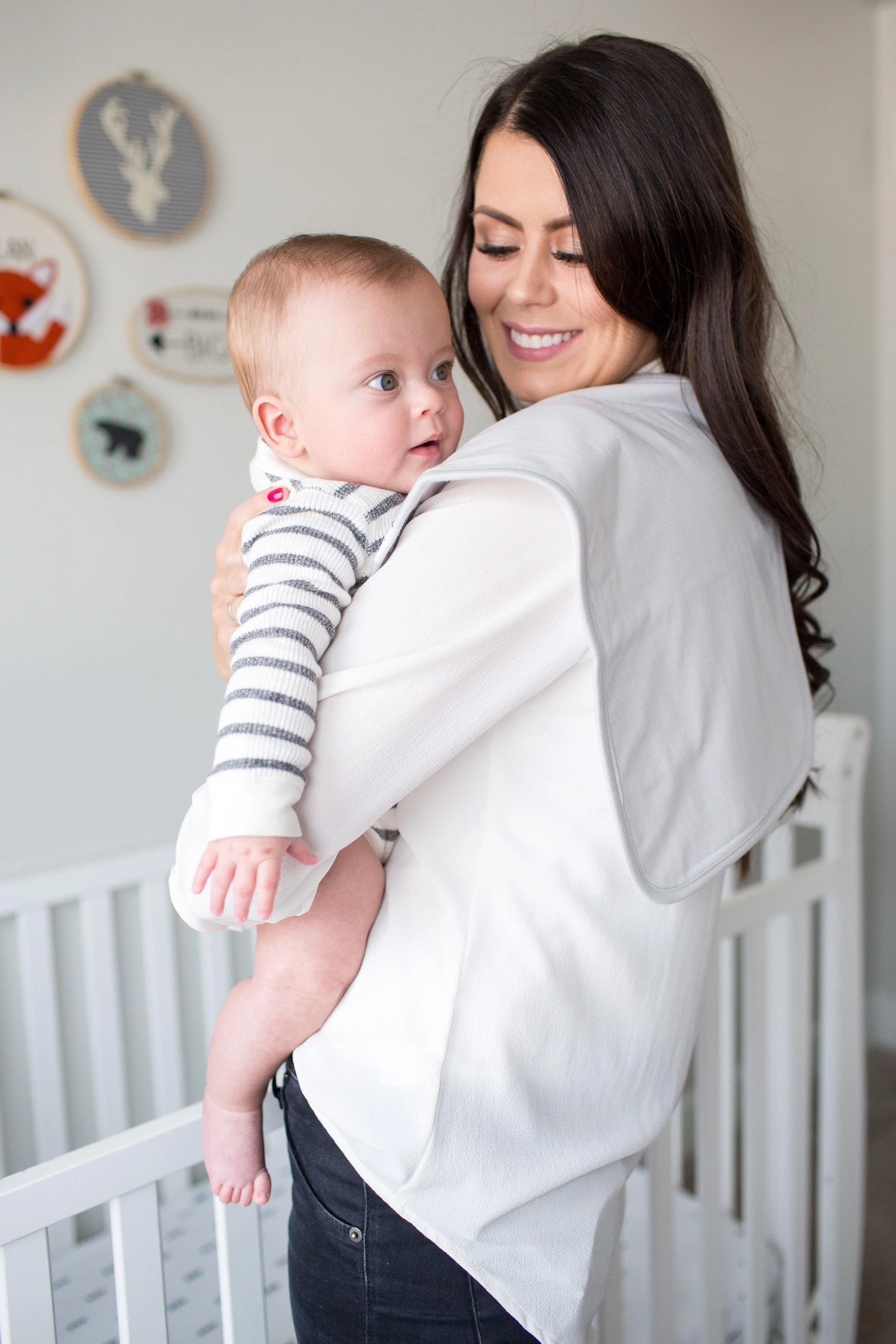 Burp Cloth Set - Grey Basics