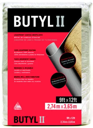 BUTYL II 9X12 LEAKPROOF CANVAS DROP CL