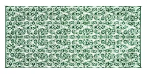 Camco 42840 Reversible Outdoor Mat (8&#39; x 16&#39;, Green Swirl)