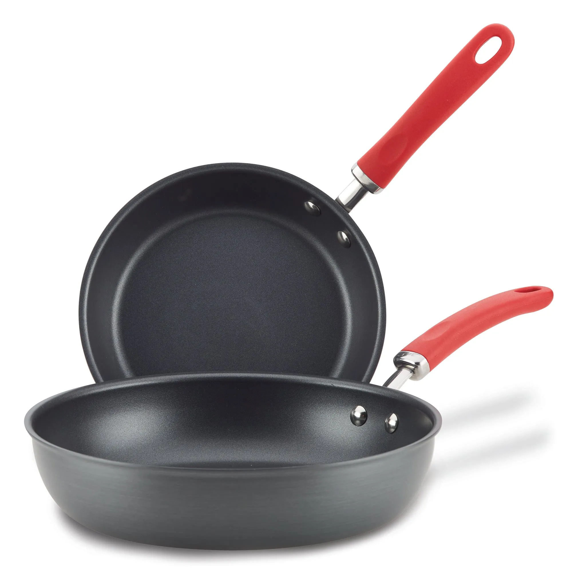 Create Delicious 9.5" and 11.75" Hard Anodized Nonstick Induction Frying Pan Set