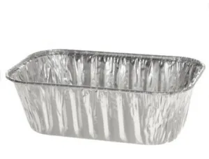 Durable 1 lb. Aluminum Foil Mini-Loaf Pan 50/PK