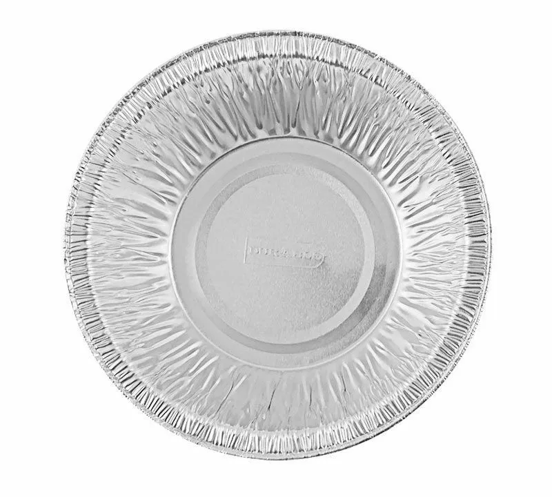 Durable 4 7/8" Foil Tart Pan 1 1/4" Deep w/Clear Dome Lid 125/PK