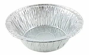 Durable 5 3/4" Aluminum Foil Meat Pot Pie Pan 1 13/16" Deep 50/PK