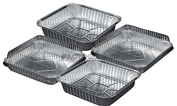 Durable 9" Square Cake Foil Pan w/Dome Lid 50/PK