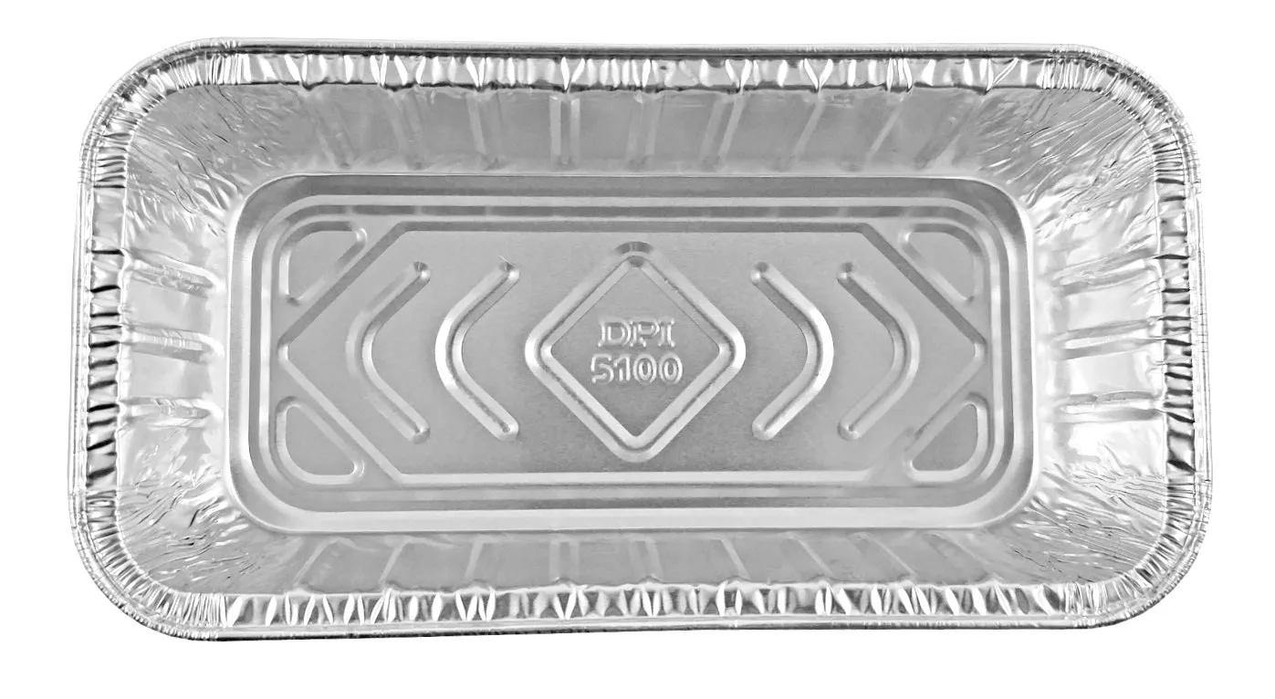 Durable Packaging 2 lb. Aluminum Foil Holiday Loaf Bread Pan w/High Dome Lid 100/CS