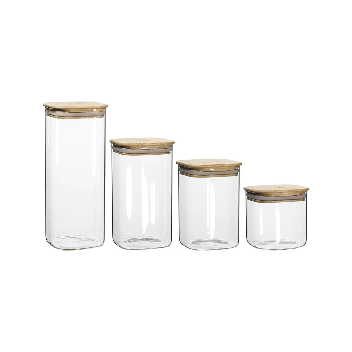 Ecology Square Pantry Canisters Set 4 Piece