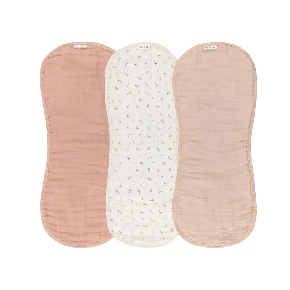 ELY`S & CO. Reversible Muslin Burp Cloths 3 Pack