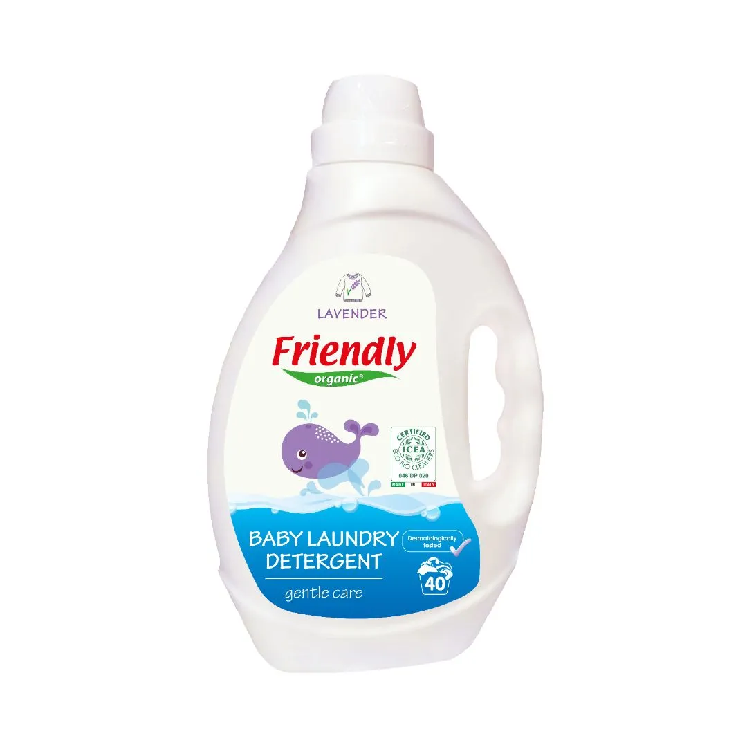 Friendly Organic Lavender Baby Laundry Detergent, White