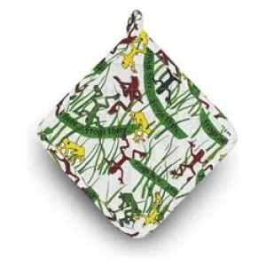 FROG POT HOLDER - PART OF THE HOPPY FROG COLLECTION - For Your Passover Collection!