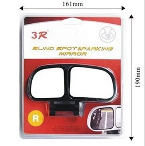 FUKALO Vehicle Car Blind Spot Mirrors Angle Rear Side View, Black, Left Right Set