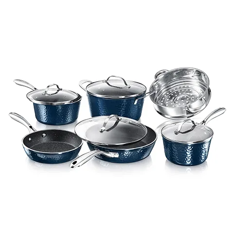 Granitestone Get It Together - 10 Piece Hammered Diamond Cookware Set