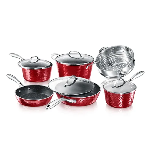 Granitestone Get It Together - 10 Piece Hammered Diamond Cookware Set