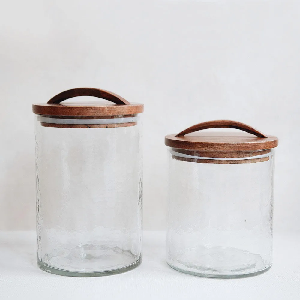 Handblown Glass Canister