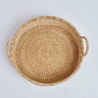 Handcrafted Bolga Woven Tray