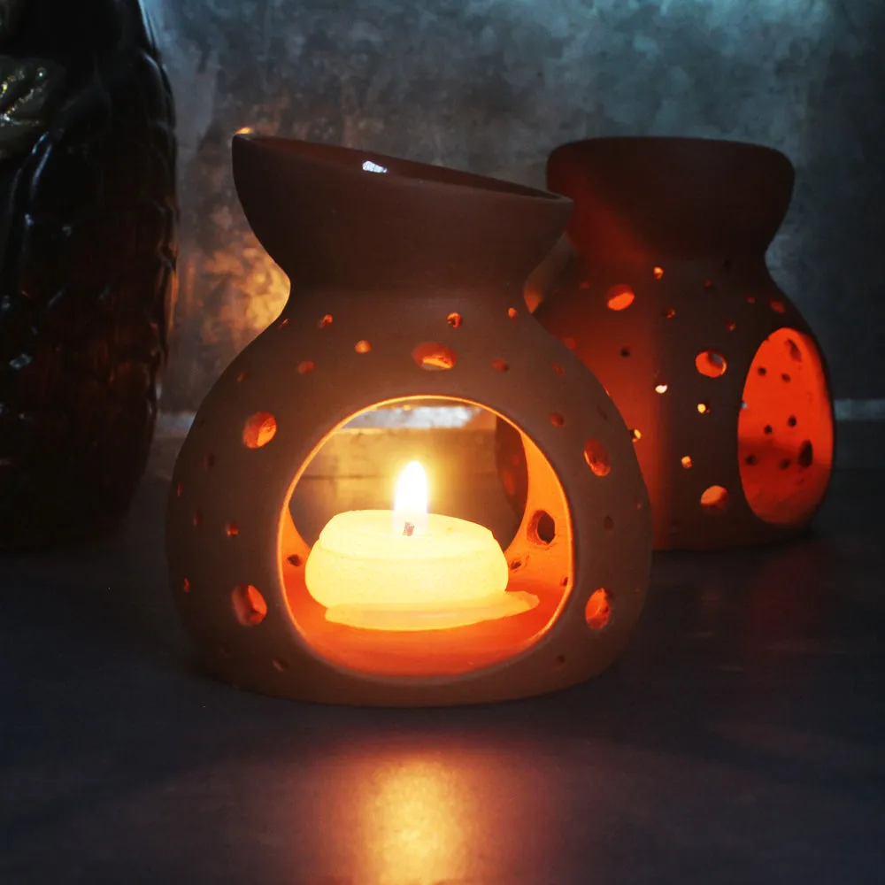 Handcrafted Terracotta Coco Nano Aroma Diffuser (Set of 2)