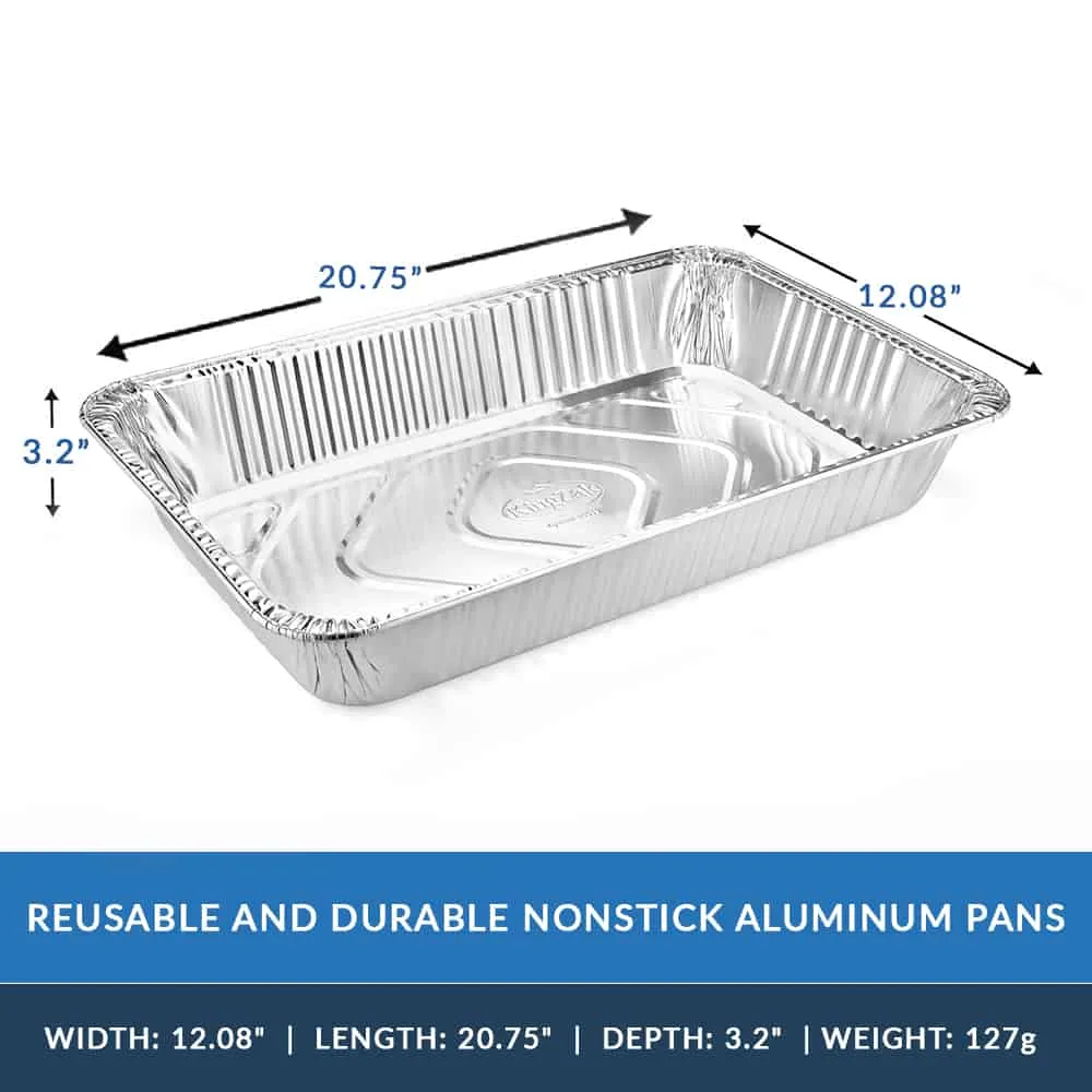 Heavy-Duty Full-Size Foil Steam Table Pan Deep 21X13