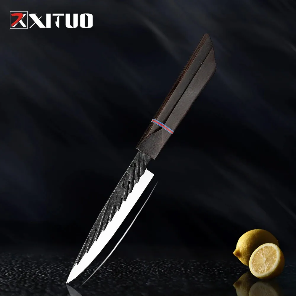 High Carbon Kitchen Knives Handmade Forged Japanese Sharp Knife Set