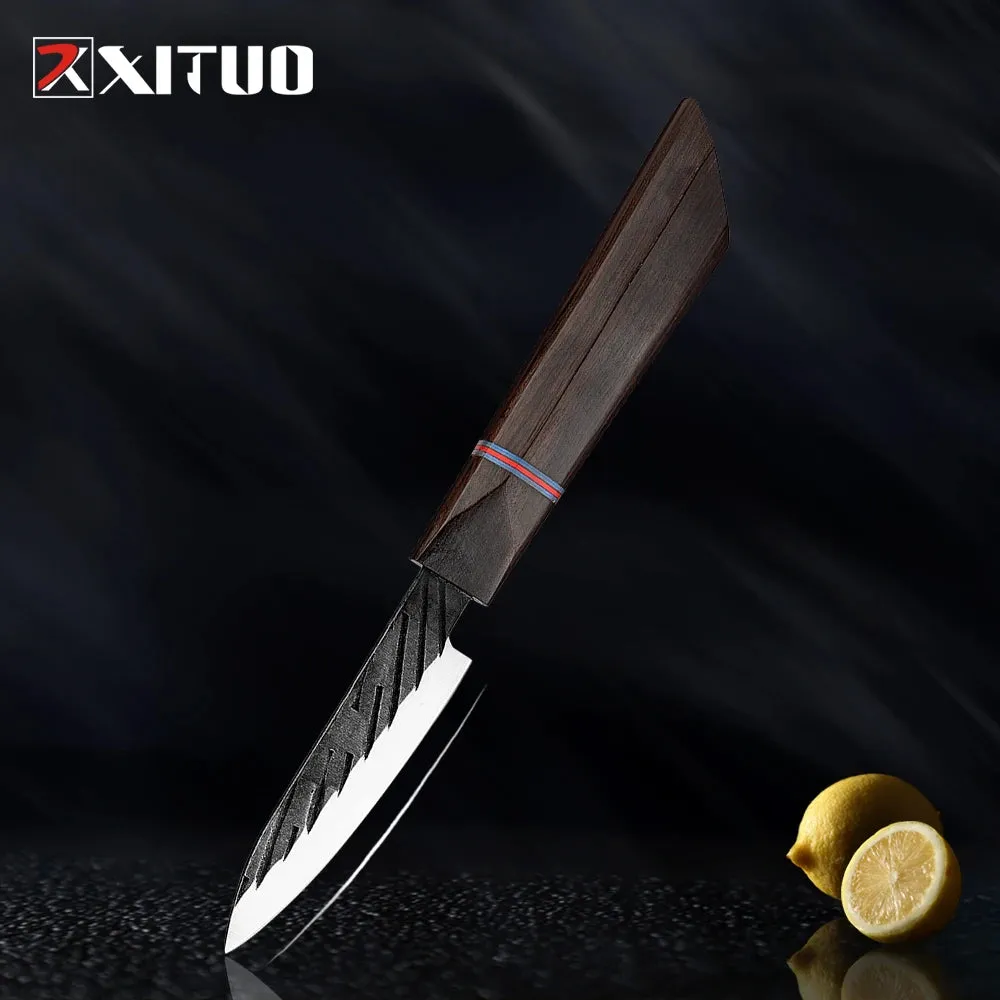 High Carbon Kitchen Knives Handmade Forged Japanese Sharp Knife Set