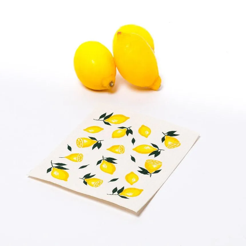 Lemons Swedish Dish Cloths-Set of 2