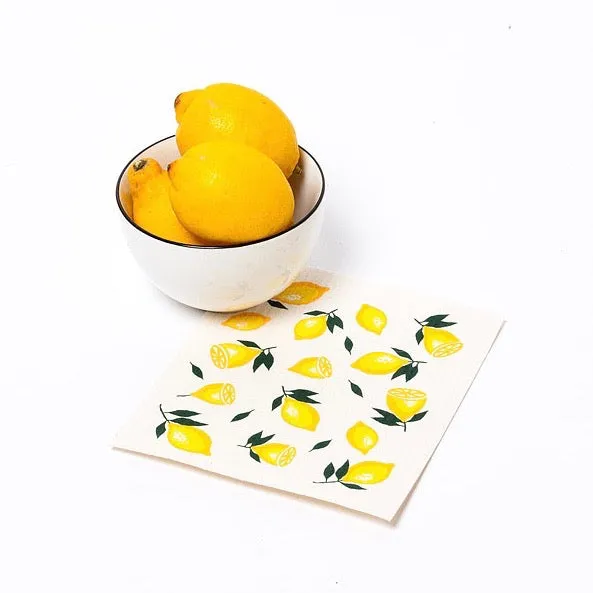 Lemons Swedish Dish Cloths-Set of 2