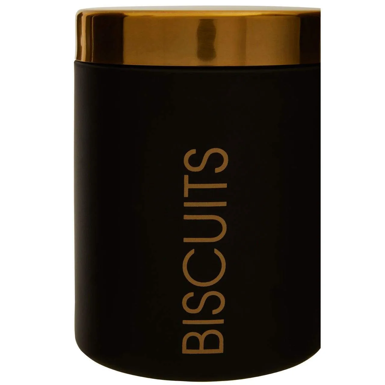 Liberty Black Enamel Biscuit Canister