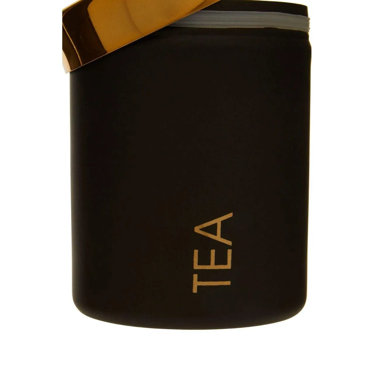 Liberty Black Enamel Tea Canister