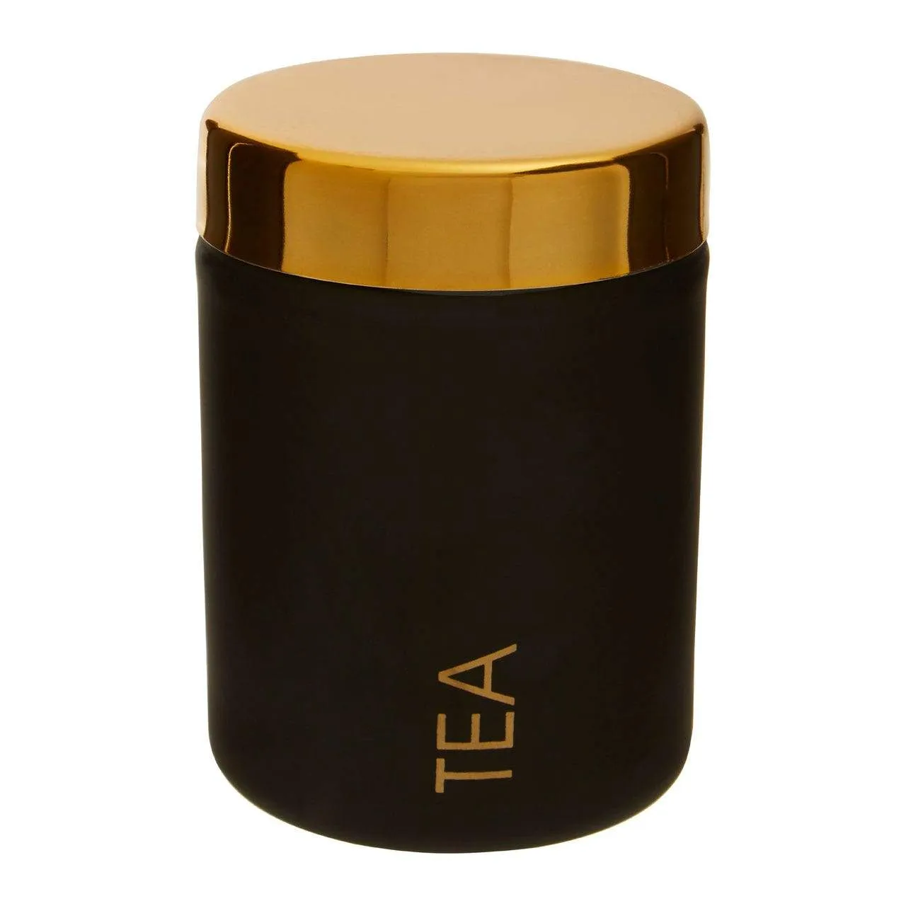 Liberty Black Enamel Tea Canister