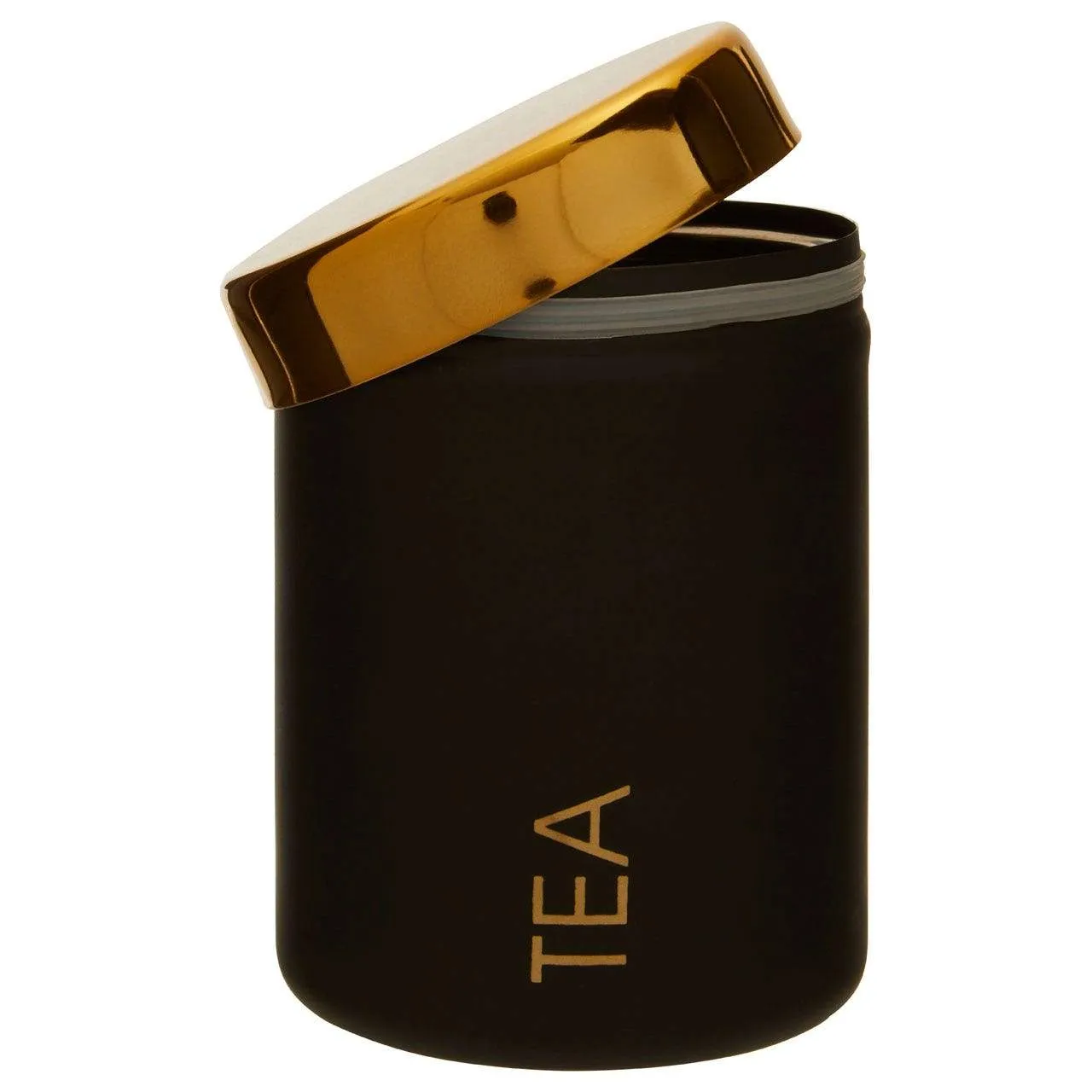 Liberty Black Enamel Tea Canister