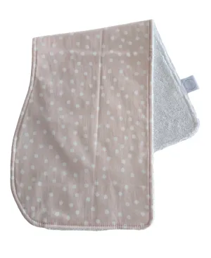 Light Pink Polka Dots Burp Cloth