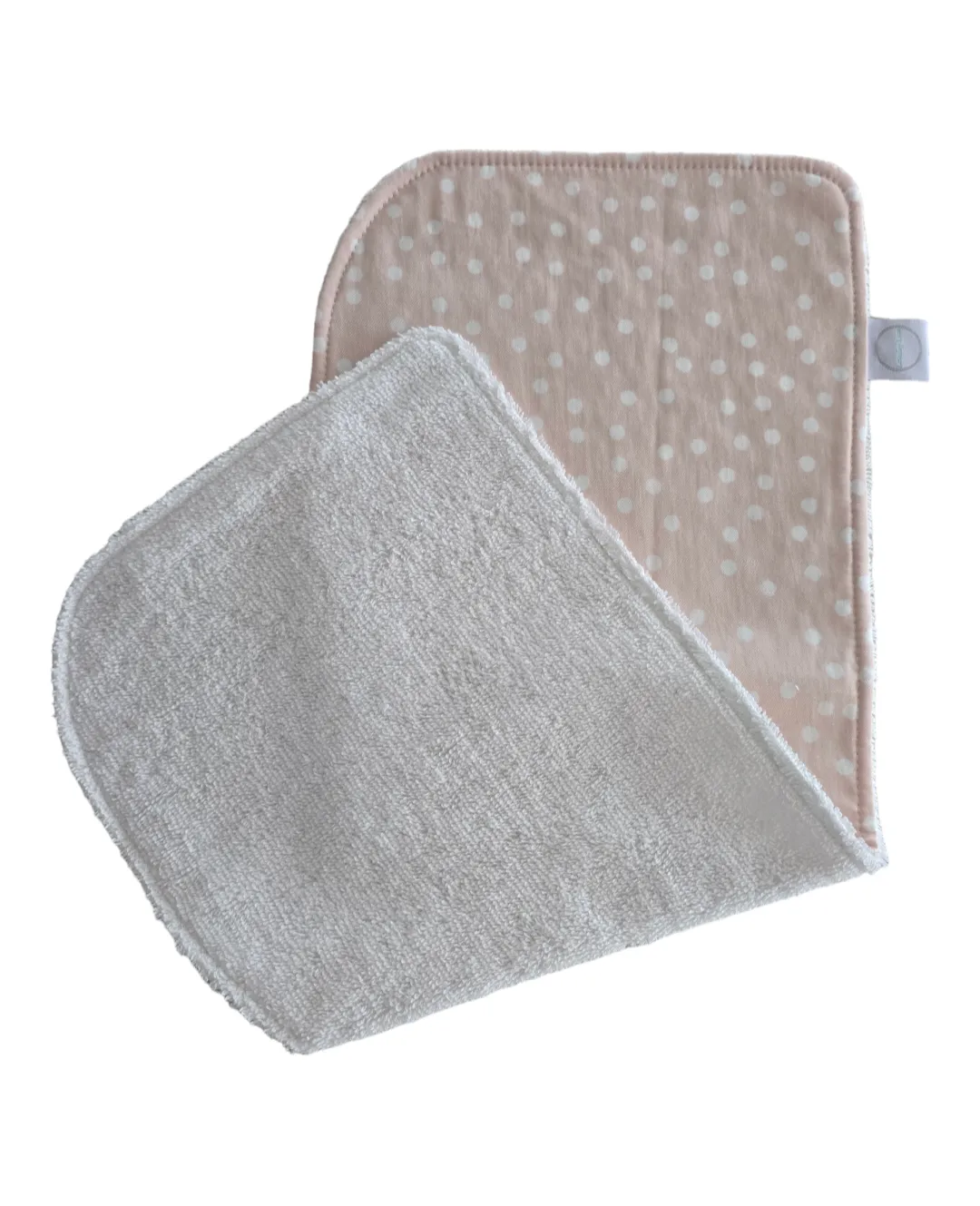 Light Pink Polka Dots Burp Cloth