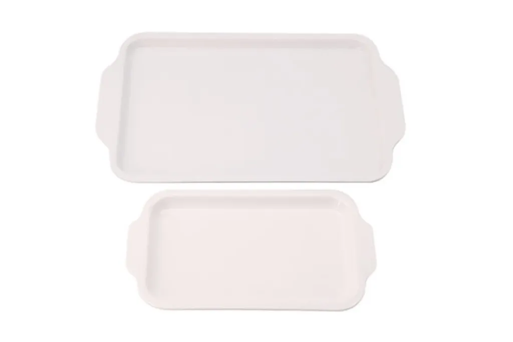 Melamine Tray with Flat Handles (Small or Large)