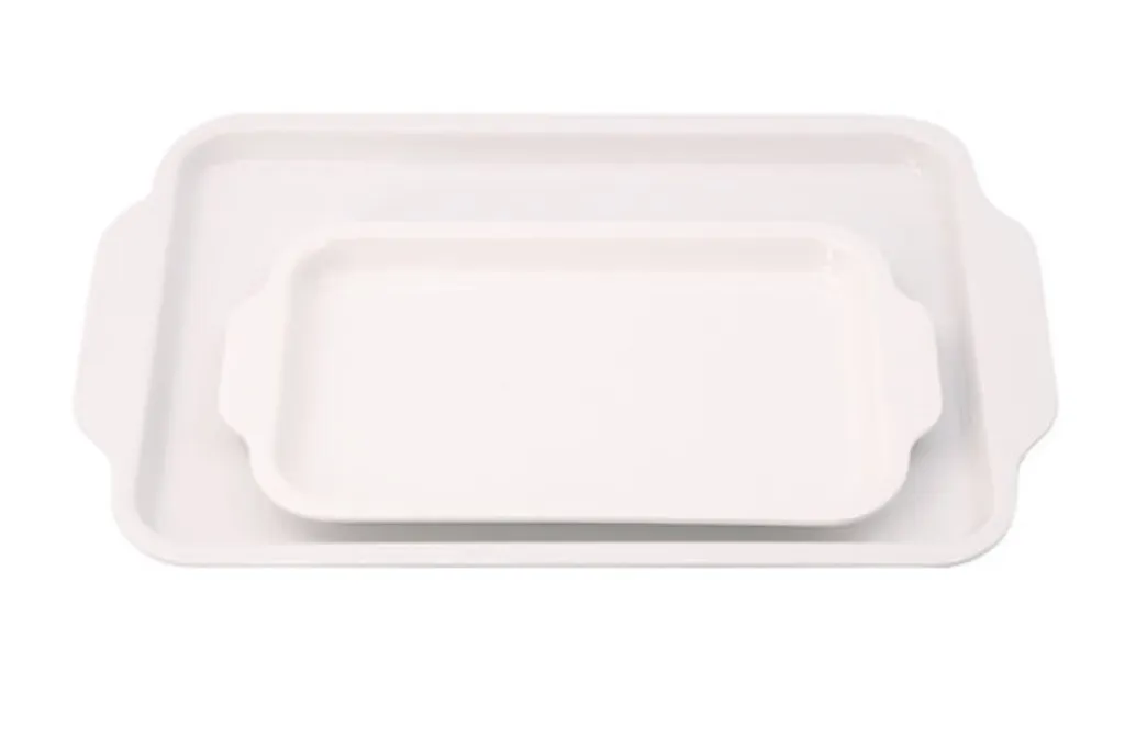 Melamine Tray with Flat Handles (Small or Large)