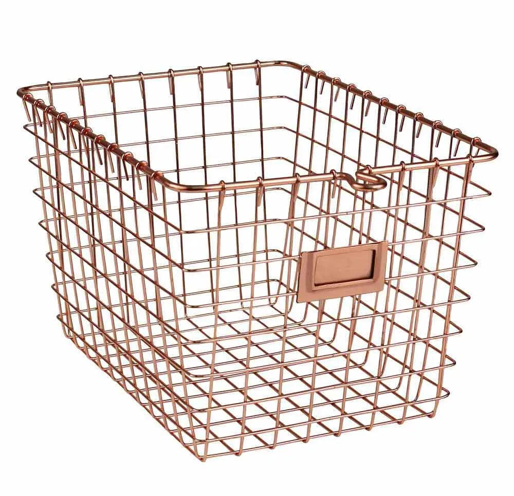 Metal Basket - Copper Finish