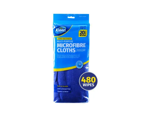 Micro Fibre Cloths Xtra Kleen 480 PIECE Value Box