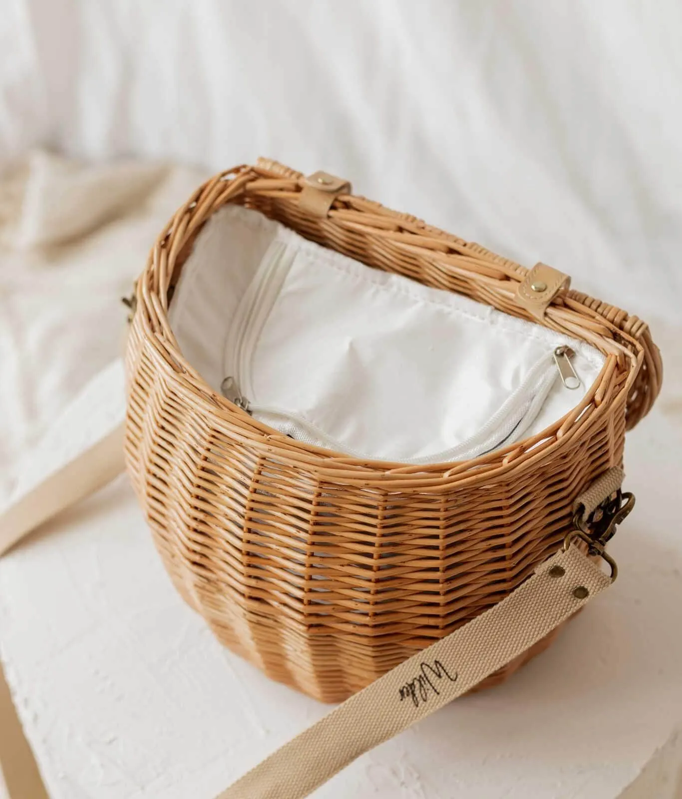 Millie - Half Round Wicker Carry Basket