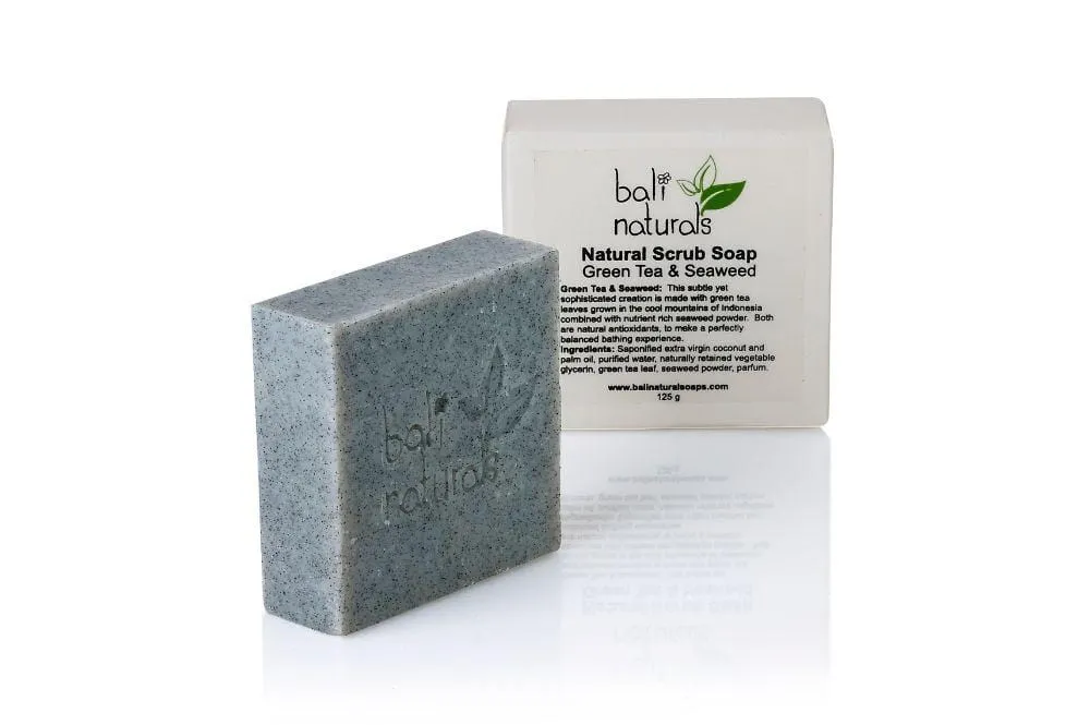 Natural Scrub Soap- Green Tea & Seaweed