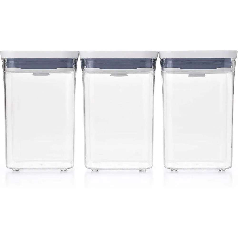 OXO Pop 2.0 3 Piece Square Pantry Container Set