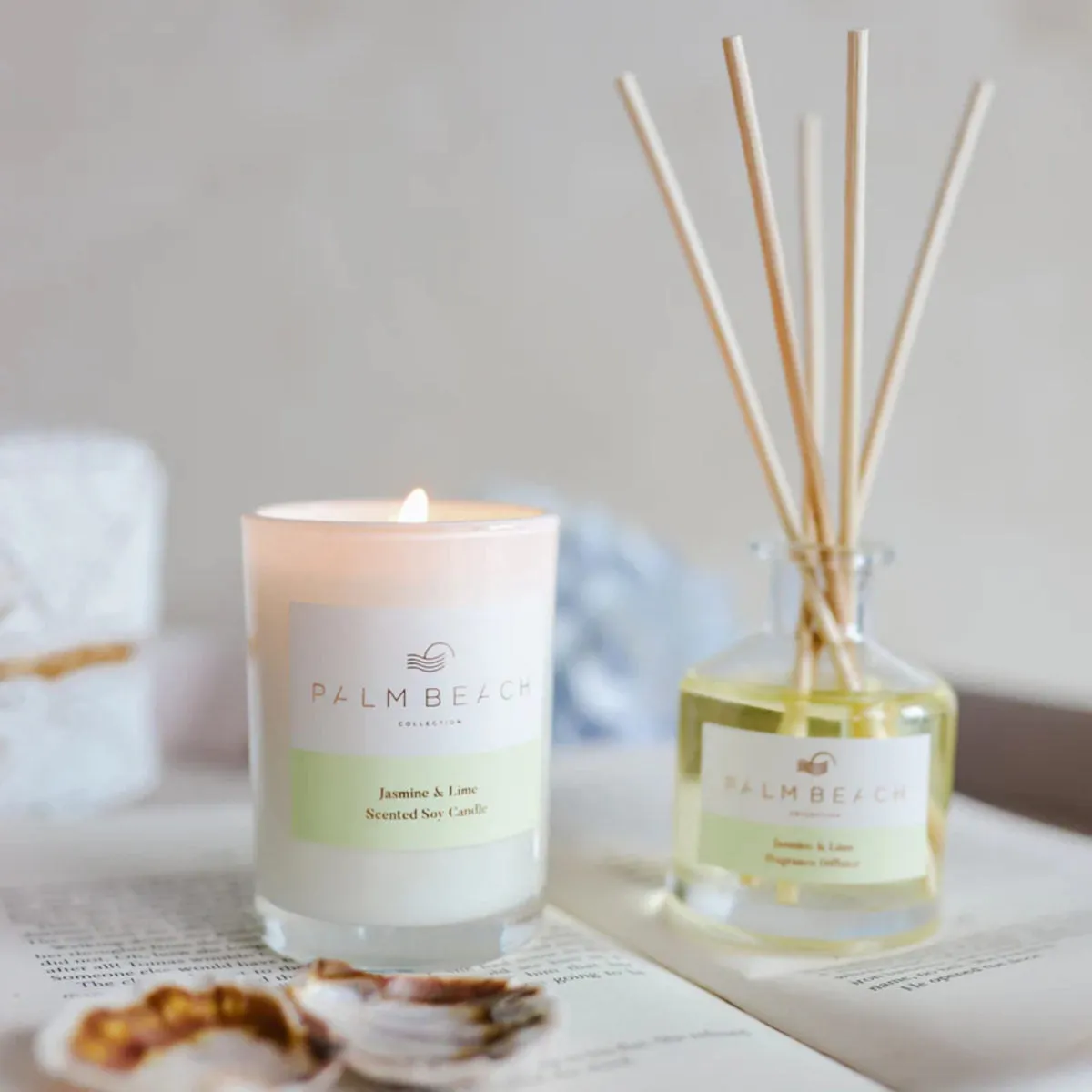 Palm Beach Collection Mini Candle & Diffuser Jasmine & Lime