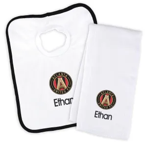 Personalized Atlanta United Bib & Burp Cloth Set