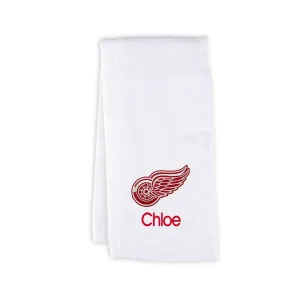 Personalized Detroit Red Wings Burp Cloth