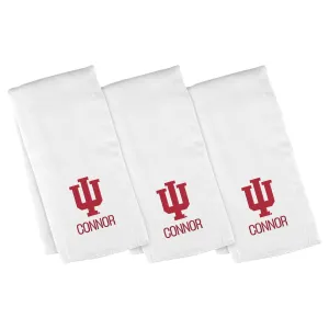 Personalized Indiana Hoosiers 3-Pack Burp Cloths